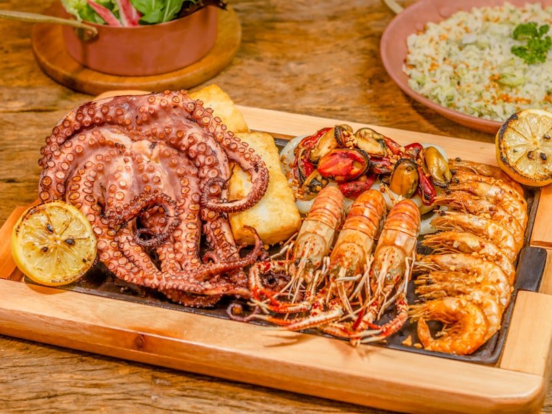 Tábua de frutos do mar do Bistrô Salmão